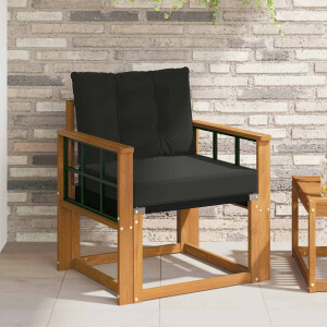 vidaXL 2 Stuk Tuinbank Massief Acaciahout Naturel