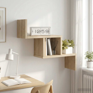 vidaXL Wandplank Sonoma Eiken 48 x 15 x 42 cm Bewerkt hout