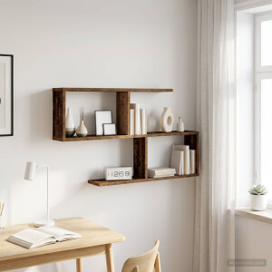 vidaXL Wandplank Oud hout 100 x 12 x 50,5 cm Bewerkt hout