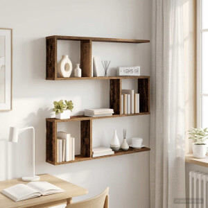 vidaXL Wandplank Oud hout 80 x 12 x 79,5 cm Bewerkt hout
