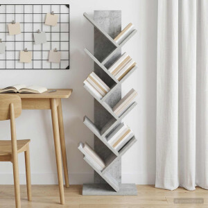 vidaXL Boom boekenplank 6-laags 30 x 18 x 100 cm Bewerkt hout