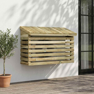 vidaXL Omkasting voor airconditioner 90x40x60 cm Geïmpregneerd grenenhout