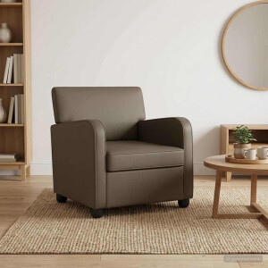 vidaXL Fauteuil Grijs Kunstleer