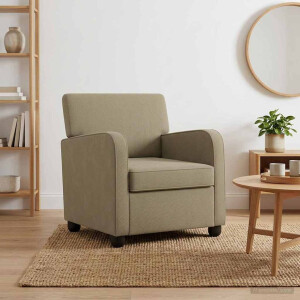 vidaXL Fauteuil Kaki fluweel