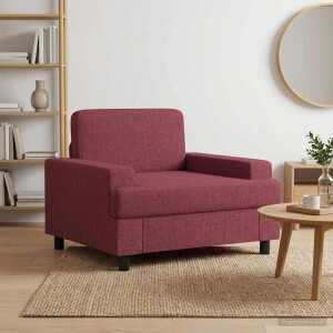 vidaXL Fauteuil Wijnrood Stof