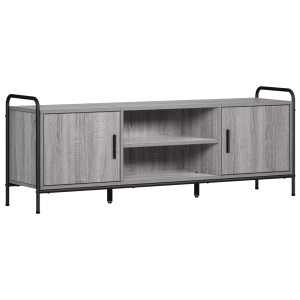 vidaXL Tv-meubel 133 x 33 x 50 cm Grijs Sonoma Bewerkt hout