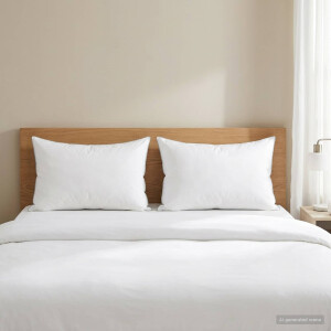 vidaXL Hoofdkussen 2 st 60 x 70 cm Australisch Wol Wit