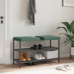 vidaXL Bankkussen 2 st fluweel Zeegroen Diepte 35 cm