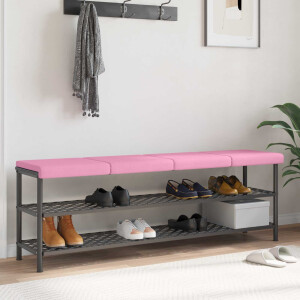 vidaXL Bankkussen 4 st Stof Roze Diepte 35 cm