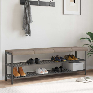 vidaXL Bankkussen 4 st Microvezel Taupe Diepte 35 cm