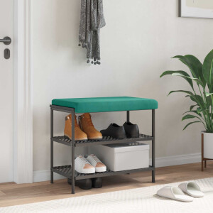 vidaXL Bankkussen fluweel Turquoise Diepte 35 cm