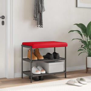 vidaXL Bankkussen Kunstleer Rood Diepte 35 cm