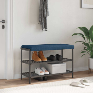 vidaXL Bankkussen Stof Blauw Diepte 35 cm