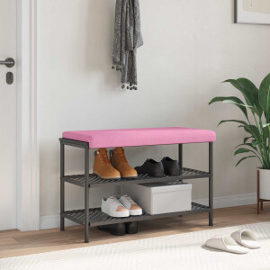 vidaXL Bankkussen Stof Roze Diepte 35 cm