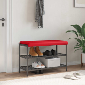 vidaXL Bankkussen Kunstleer Rood Diepte 35 cm