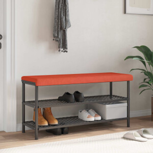 vidaXL Bankkussen corduroy Rood-oranje Diepte 35 cm