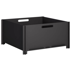 vidaXL Vuurkorf Zwart 60 x 60 x 30 cm Staal