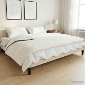 vidaXL Verzwaarde Dekens Wit 155 x 220 cm 7 kg 100% Katoen 205T