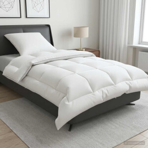 vidaXL Dekbed en Kussen Set 2 pcs 150x200 cm 4 seizoenen 220 GSM Wol