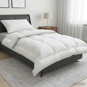 vidaXL Dekbed en Kussen Set 2 pcs 150x200 cm 4 seizoenen 350 GSM Wol