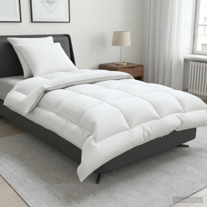 vidaXL Dekbed en Kussen Set 3 pcs 140x220 cm 4 seizoenen 350 GSM Wol