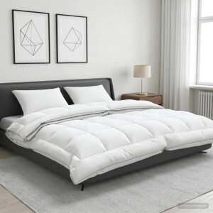 vidaXL Dekbed en Kussen Set 3 pcs 200x200 cm 4 seizoenen 140+220 GSM