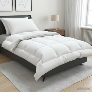 vidaXL Dekbed en Kussen Set 3 pcs 135 x 220 cm 4 seizoenen 300 GSM Wol