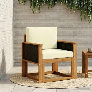 vidaXL Buiten Midden Sofa Massief Acaciahout Naturel