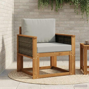 vidaXL Buiten Midden Sofa Massief Acaciahout Naturel