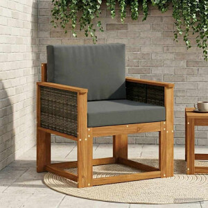 vidaXL Buiten Midden Sofa Massief Acaciahout Naturel