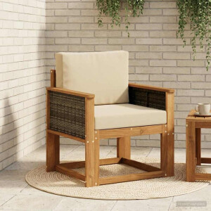 vidaXL Buiten Midden Sofa Massief Acaciahout Naturel