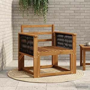 vidaXL Buiten Midden Sofa Massief Acaciahout Naturel