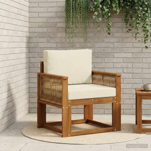 vidaXL Buiten Midden Sofa Massief Acaciahout Naturel