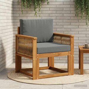 vidaXL Buiten Midden Sofa Massief Acaciahout Naturel