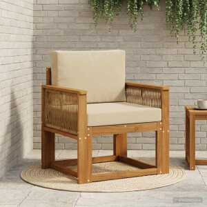 vidaXL Buiten Midden Sofa Massief Acaciahout Naturel