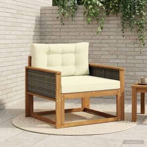 vidaXL Buiten Midden Sofa Massief Acaciahout Naturel