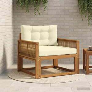 vidaXL Buiten Midden Sofa Massief Acaciahout Naturel