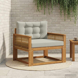 vidaXL Buiten Midden Sofa Massief Acaciahout Naturel