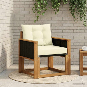 vidaXL Buiten Midden Sofa Massief Acaciahout Naturel