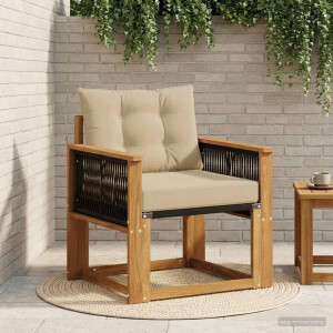 vidaXL Buiten Midden Sofa Massief Acaciahout Naturel