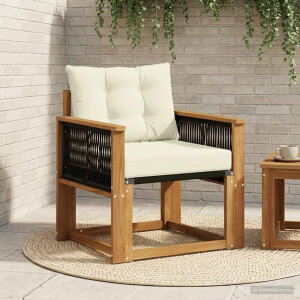 vidaXL Buiten Midden Sofa Massief Acaciahout Naturel