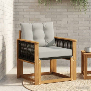 vidaXL Buiten Midden Sofa Massief Acaciahout Naturel