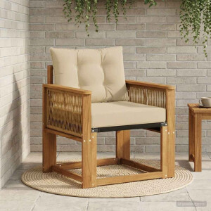 vidaXL Buiten Midden Sofa Massief Acaciahout Naturel