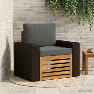 vidaXL Buiten Midden Sofa Massief Acaciahout Naturel