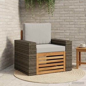 vidaXL Buiten Midden Sofa Massief Acaciahout Naturel