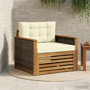 vidaXL Buiten Midden Sofa Massief Acaciahout Naturel