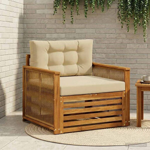 vidaXL Buiten Midden Sofa Massief Acaciahout Naturel