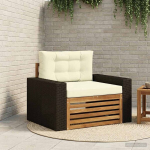 vidaXL Buiten Midden Sofa Massief Acaciahout Naturel