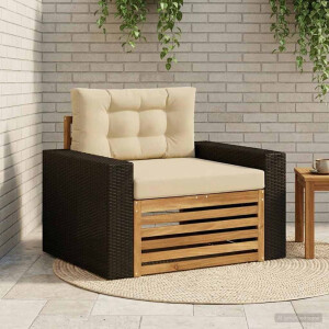 vidaXL Buiten Midden Sofa Massief Acaciahout Naturel