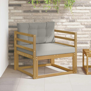 vidaXL Buiten Midden Sofa Polyester Wit